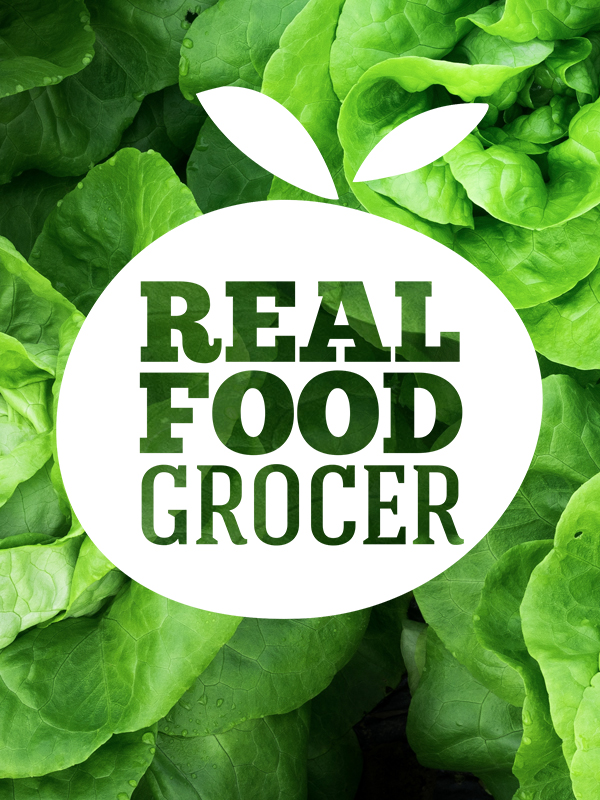 Real Food Grocer logo design